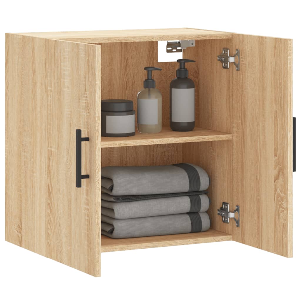 vidaXL Wall Cabinet Sonoma Oak 60x31x60 cm Engineered Wood