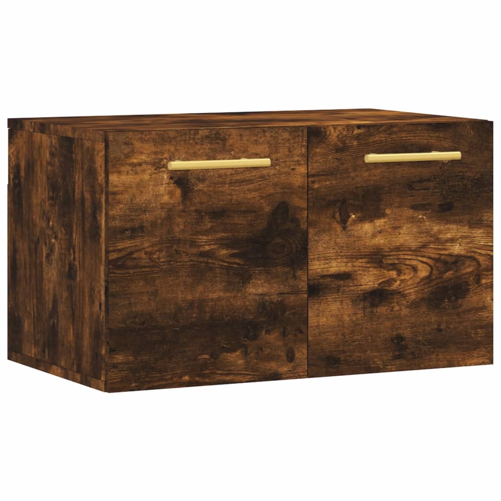 vidaXL Wall Cabinet Smoked Oak 60x36.5x35 cm Engineered Wood