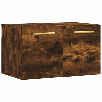 vidaXL Wall Cabinet Smoked Oak 60x36.5x35 cm Engineered Wood