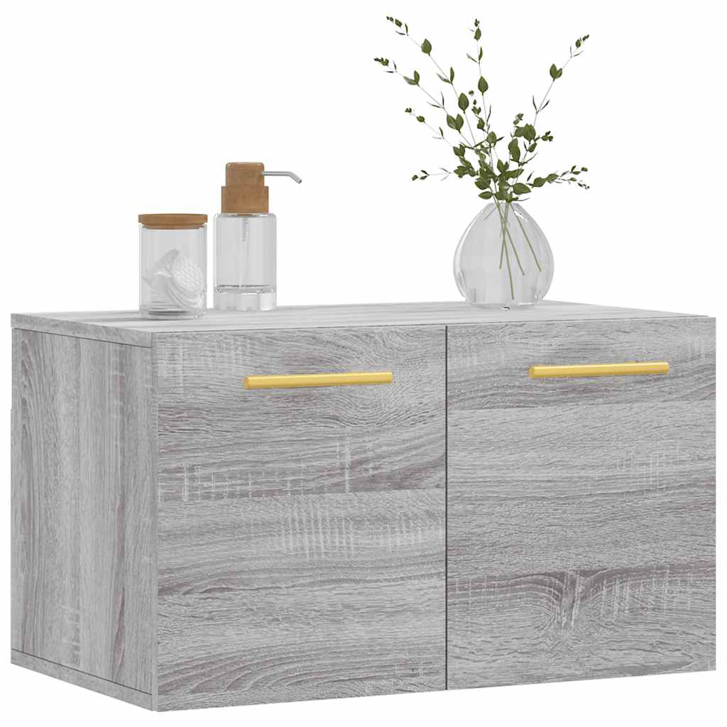 vidaXL Wall Cabinet Grey Sonoma 60x36,5x35 cm Engineered Wood
