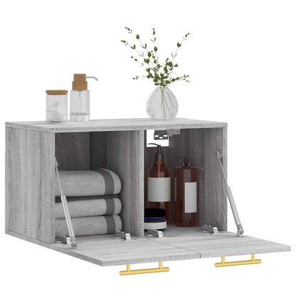 vidaXL Wall Cabinet Grey Sonoma 60x36,5x35 cm Engineered Wood