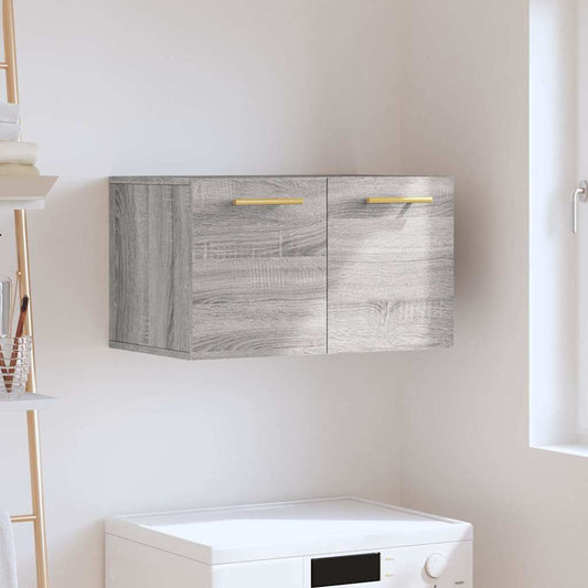 vidaXL Wall Cabinet Grey Sonoma 60x36,5x35 cm Engineered Wood