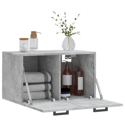 vidaXL Wall Cabinet Concrete Grey 60x36,5x35 cm Engineered Wood