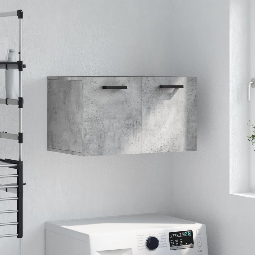 vidaXL Wall Cabinet Concrete Grey 60x36.5x35 cm Engineered Wood