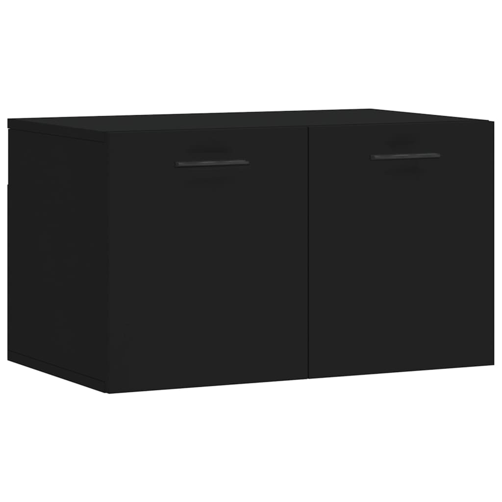 vidaXL Wall Cabinet Black 60x36,5x35 cm Engineered Wood