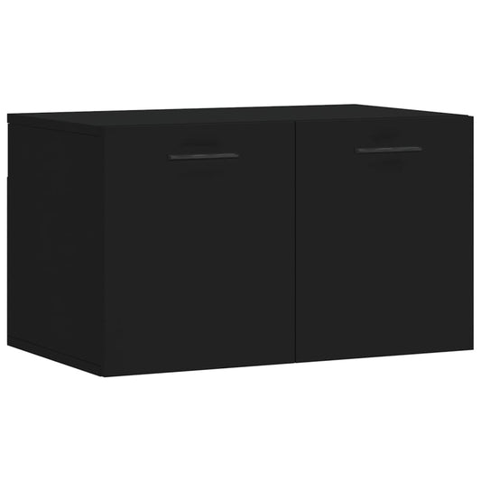 vidaXL Wall Cabinet Black 60x36,5x35 cm Engineered Wood