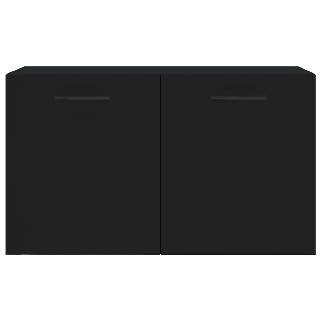 vidaXL Wall Cabinet Black 60x36,5x35 cm Engineered Wood