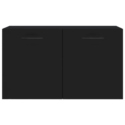 vidaXL Wall Cabinet Black 60x36,5x35 cm Engineered Wood
