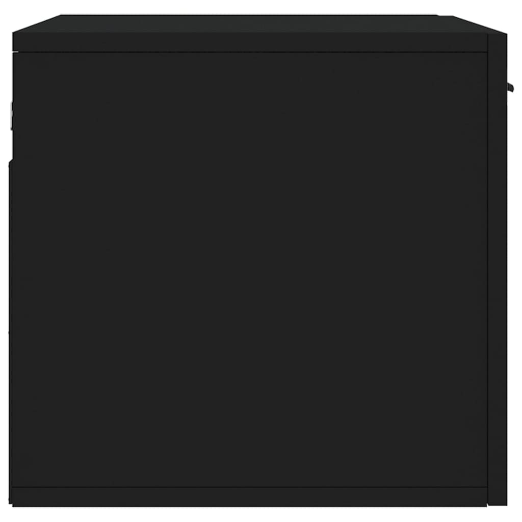vidaXL Wall Cabinet Black 60x36,5x35 cm Engineered Wood