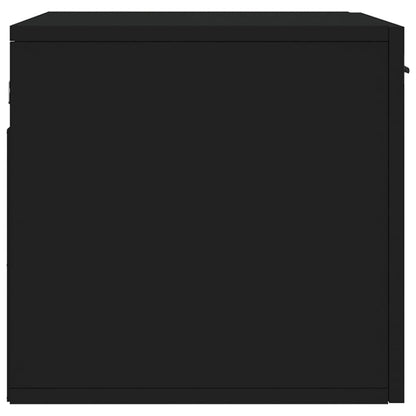 vidaXL Wall Cabinet Black 60x36,5x35 cm Engineered Wood