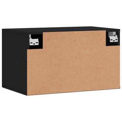 vidaXL Wall Cabinet Black 60x36,5x35 cm Engineered Wood