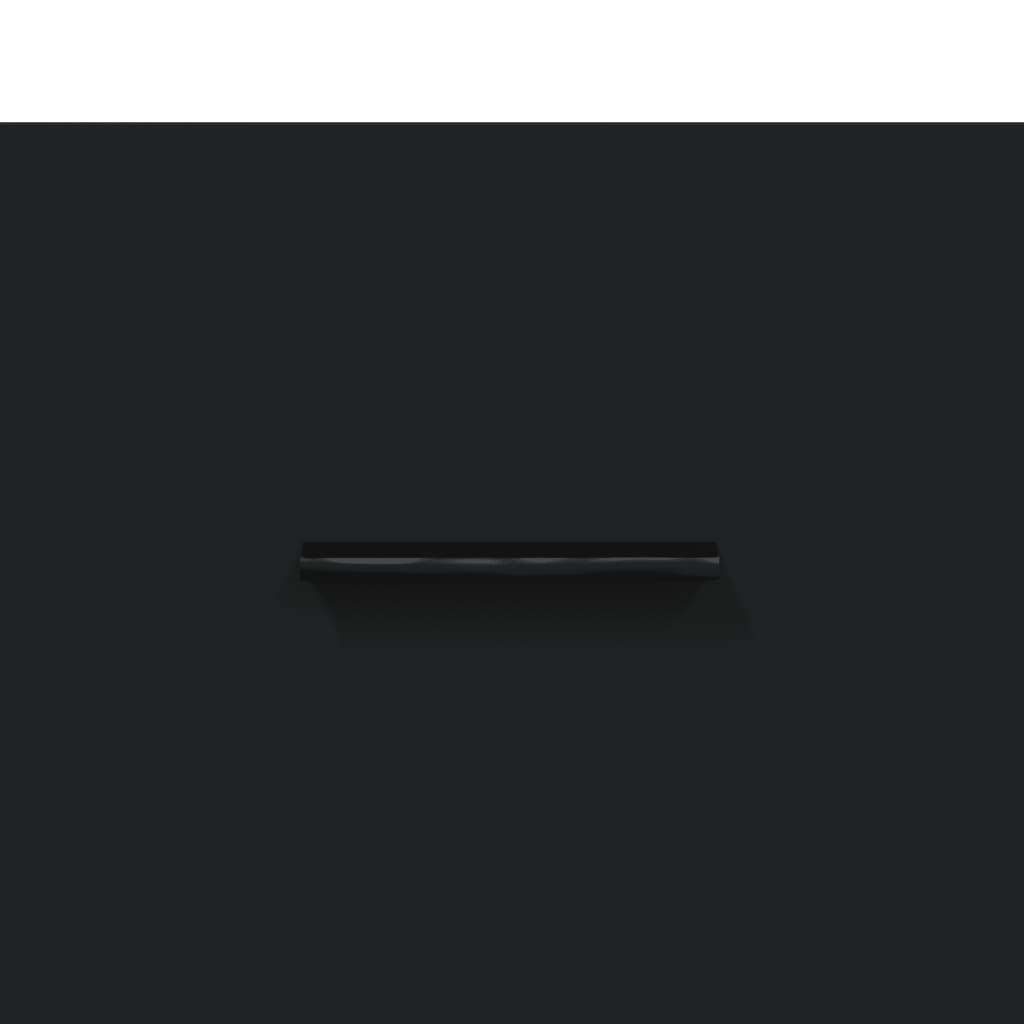 vidaXL Wall Cabinet Black 60x36,5x35 cm Engineered Wood
