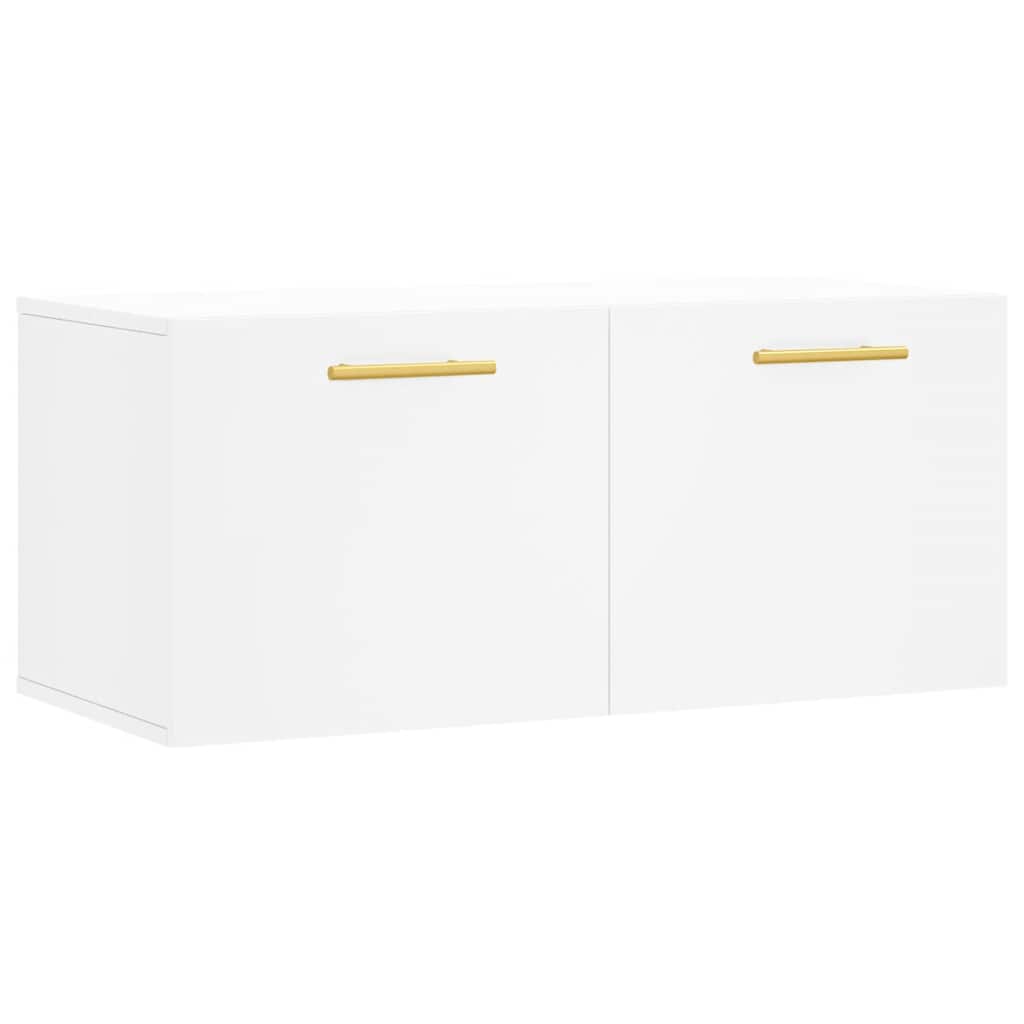 vidaXL Wall Cabinet White 80x36.5x35 cm Engineered Wood
