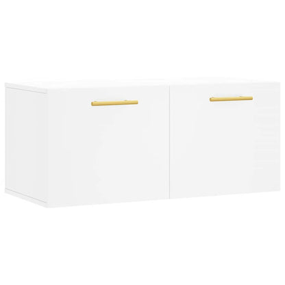vidaXL Wall Cabinet White 80x36.5x35 cm Engineered Wood