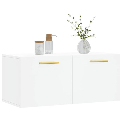 vidaXL Wall Cabinet White 80x36,5x35 cm Engineered Wood