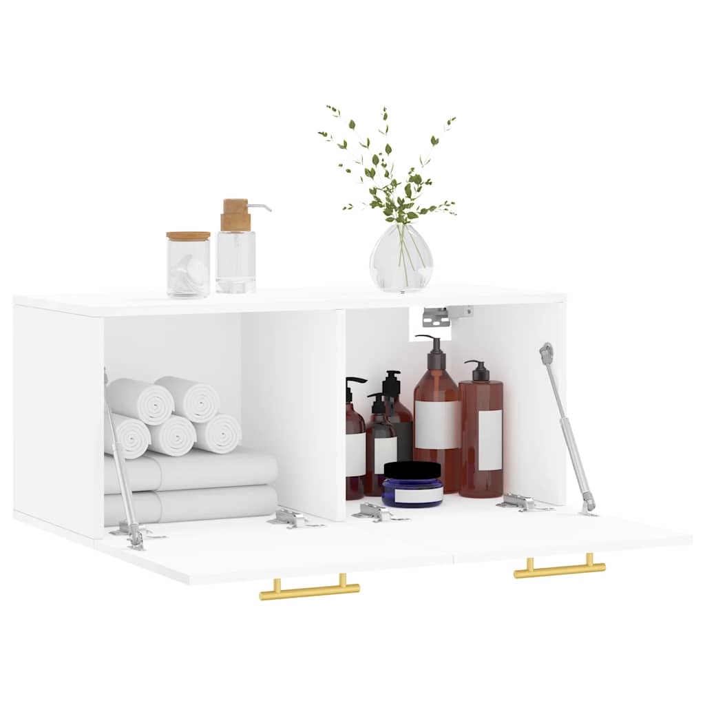 vidaXL Wall Cabinet White 80x36,5x35 cm Engineered Wood