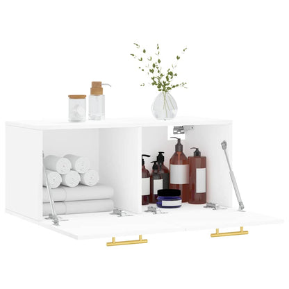 vidaXL Wall Cabinet White 80x36,5x35 cm Engineered Wood