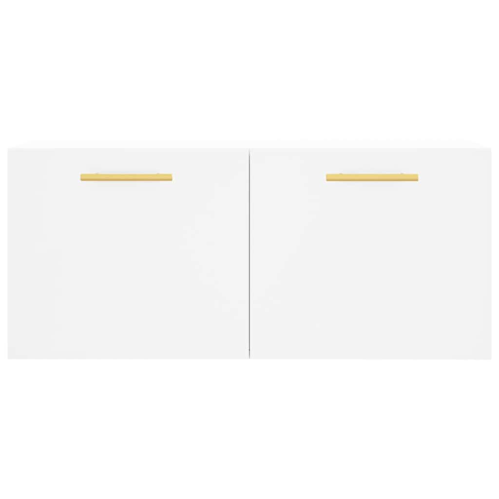 vidaXL Wall Cabinet White 80x36.5x35 cm Engineered Wood
