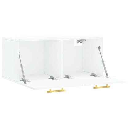 vidaXL Wall Cabinet White 80x36.5x35 cm Engineered Wood
