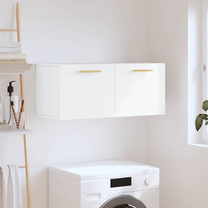 vidaXL Wall Cabinet White 80x36,5x35 cm Engineered Wood