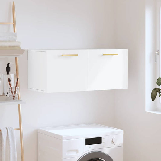 vidaXL Wall Cabinet White 80x36,5x35 cm Engineered Wood
