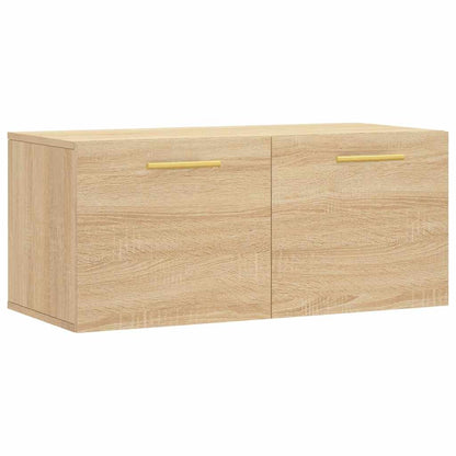 vidaXL Wall Cabinet Sonoma Oak 80x36,5x35 cm Engineered Wood