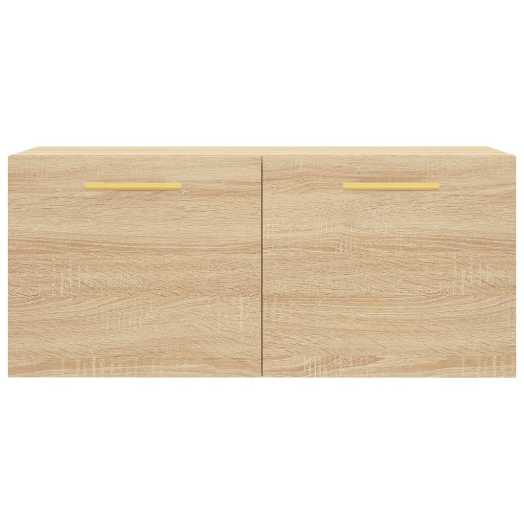 vidaXL Wall Cabinet Sonoma Oak 80x36.5x35 cm Engineered Wood