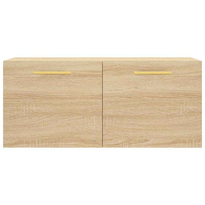 vidaXL Wall Cabinet Sonoma Oak 80x36,5x35 cm Engineered Wood
