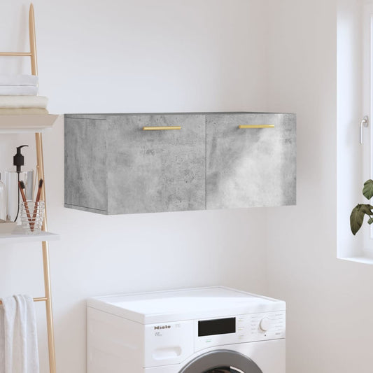vidaXL Wall Cabinet | Concrete grey | Engineered wood | Medium | Wall Cabinet