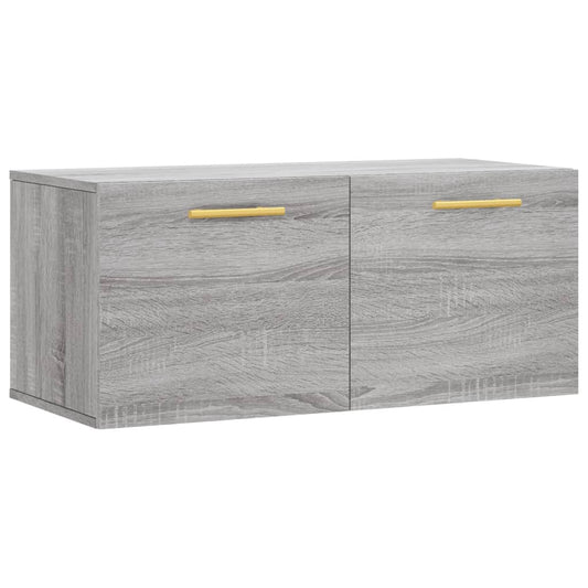 vidaXL Wall Cabinet Grey Sonoma 80x36.5x35 cm Engineered Wood