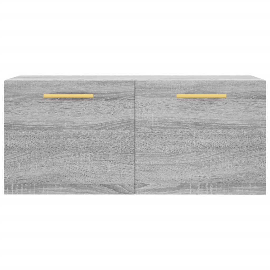 vidaXL Wall Cabinet Grey Sonoma 80x36.5x35 cm Engineered Wood