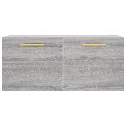 vidaXL Wall Cabinet Grey Sonoma 80x36.5x35 cm Engineered Wood