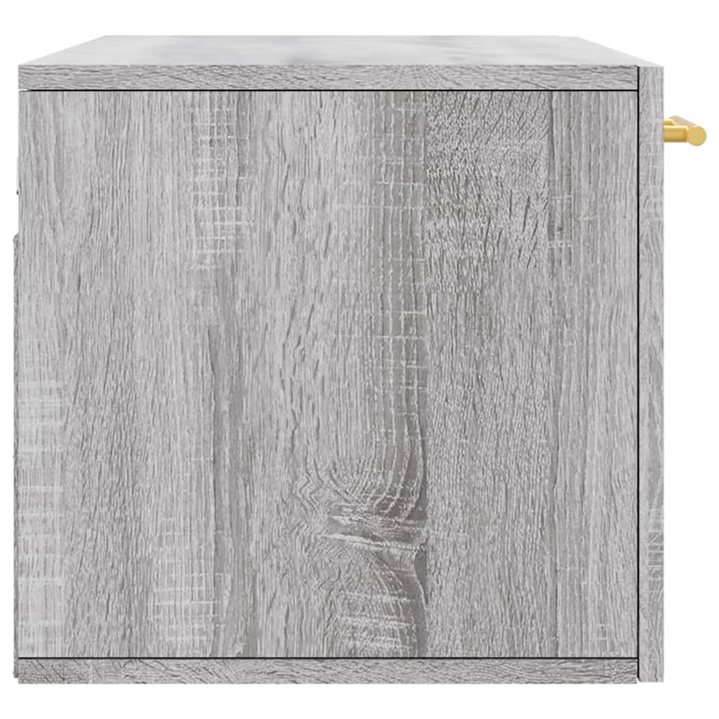 vidaXL Wall Cabinet Grey Sonoma 80x36.5x35 cm Engineered Wood