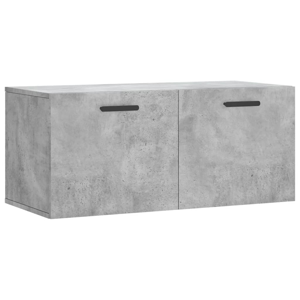 vidaXL Wall Cabinet | Concrete Grey | Engineered Wood | 80x36.5x35 cm