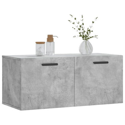 vidaXL Wall Cabinet | Concrete Grey | Engineered Wood | 80x36.5x35 cm