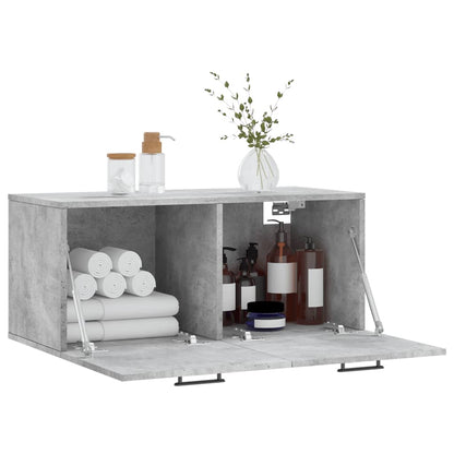 vidaXL Wall Cabinet | Concrete Grey | Engineered Wood | 80x36.5x35 cm