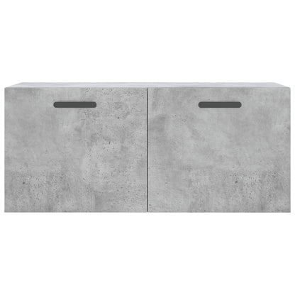 vidaXL Wall Cabinet | Concrete Grey | Engineered Wood | 80x36.5x35 cm