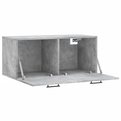 vidaXL Wall Cabinet | Concrete Grey | Engineered Wood | 80x36.5x35 cm