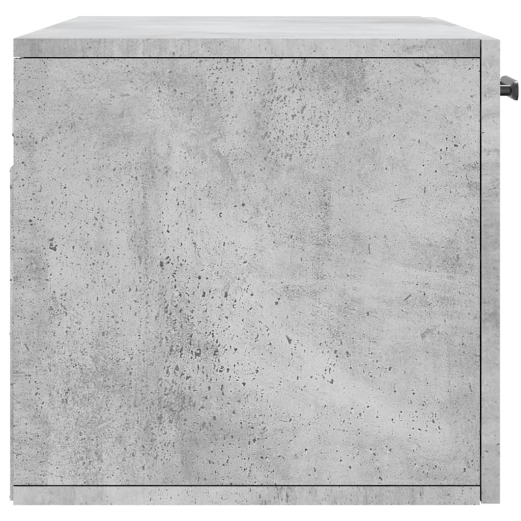 vidaXL Wall Cabinet | Concrete Grey | Engineered Wood | 80x36.5x35 cm