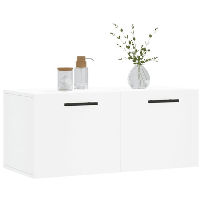 vidaXL Wall Cabinet White 80x36,5x35 cm Engineered Wood