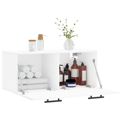 vidaXL Wall Cabinet White 80x36,5x35 cm Engineered Wood