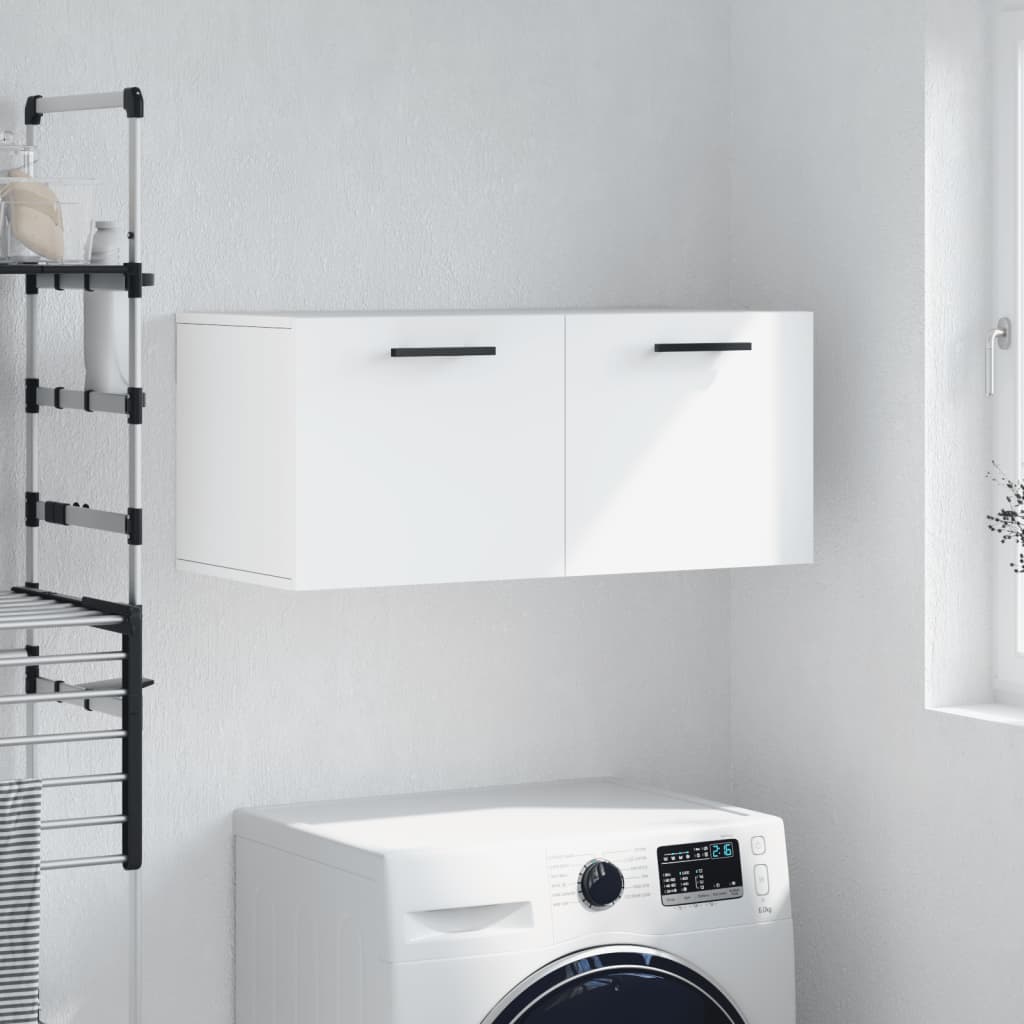 vidaXL Wall Cabinet White 80x36,5x35 cm Engineered Wood
