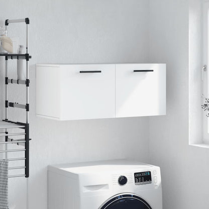 vidaXL Wall Cabinet White 80x36,5x35 cm Engineered Wood