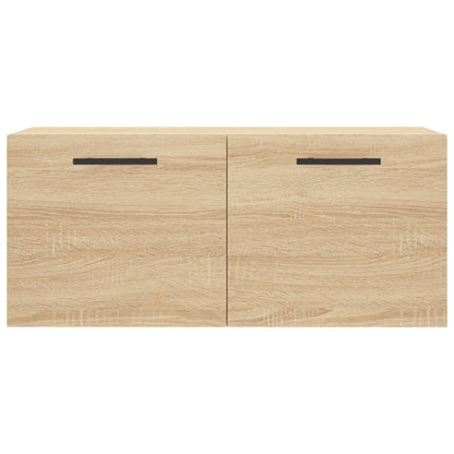 vidaXL Wall Cabinet Sonoma Oak 80x36.5x35 cm Engineered Wood