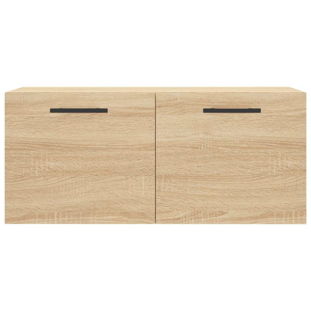 vidaXL Wall Cabinet Sonoma Oak 80x36,5x35 cm Engineered Wood