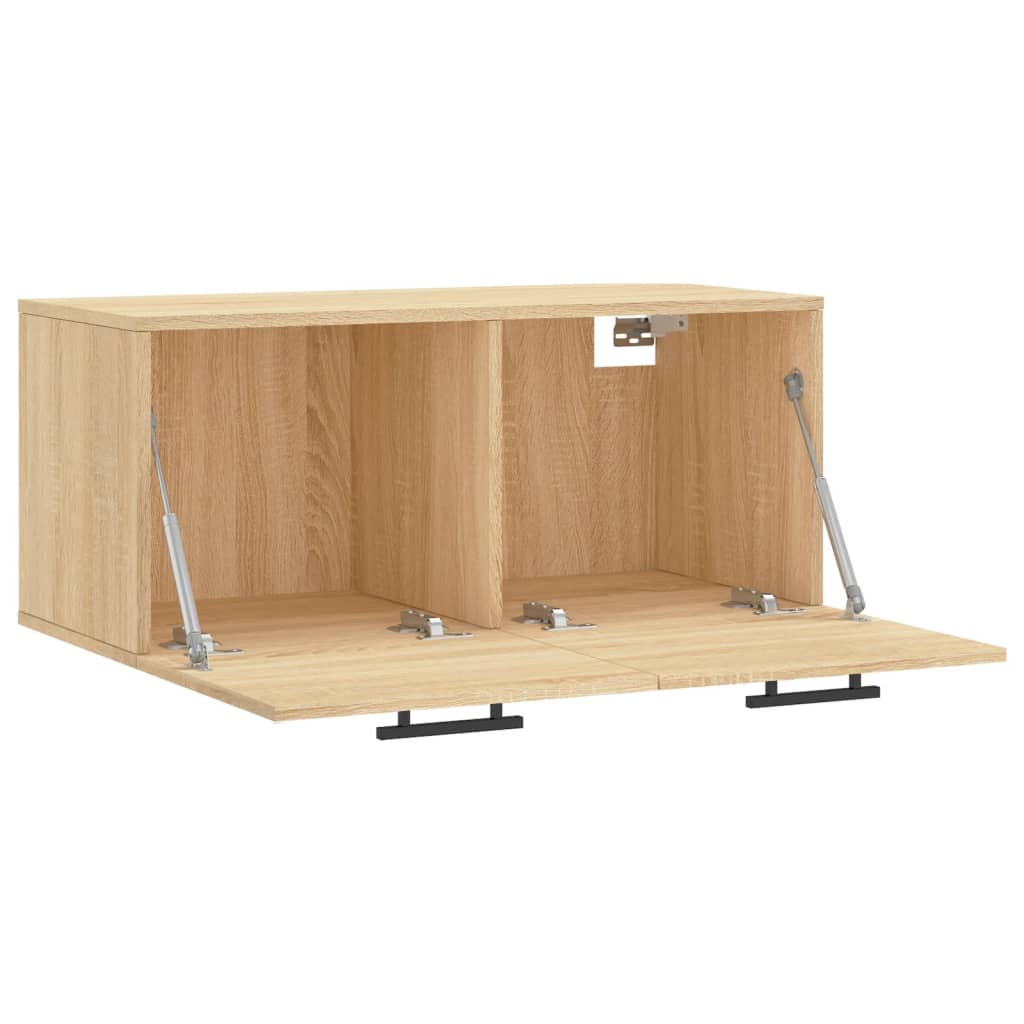 vidaXL Wall Cabinet Sonoma Oak 80x36,5x35 cm Engineered Wood