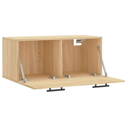 vidaXL Wall Cabinet Sonoma Oak 80x36,5x35 cm Engineered Wood