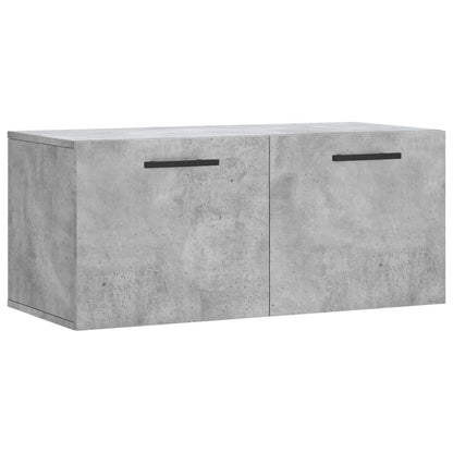 vidaXL Wall Cabinet Concrete Grey 80x36,5x35 cm Engineered Wood