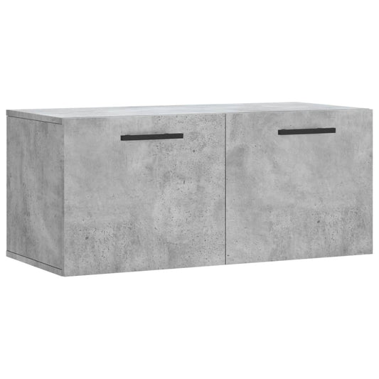 vidaXL Wall Cabinet Concrete Grey 80x36,5x35 cm Engineered Wood