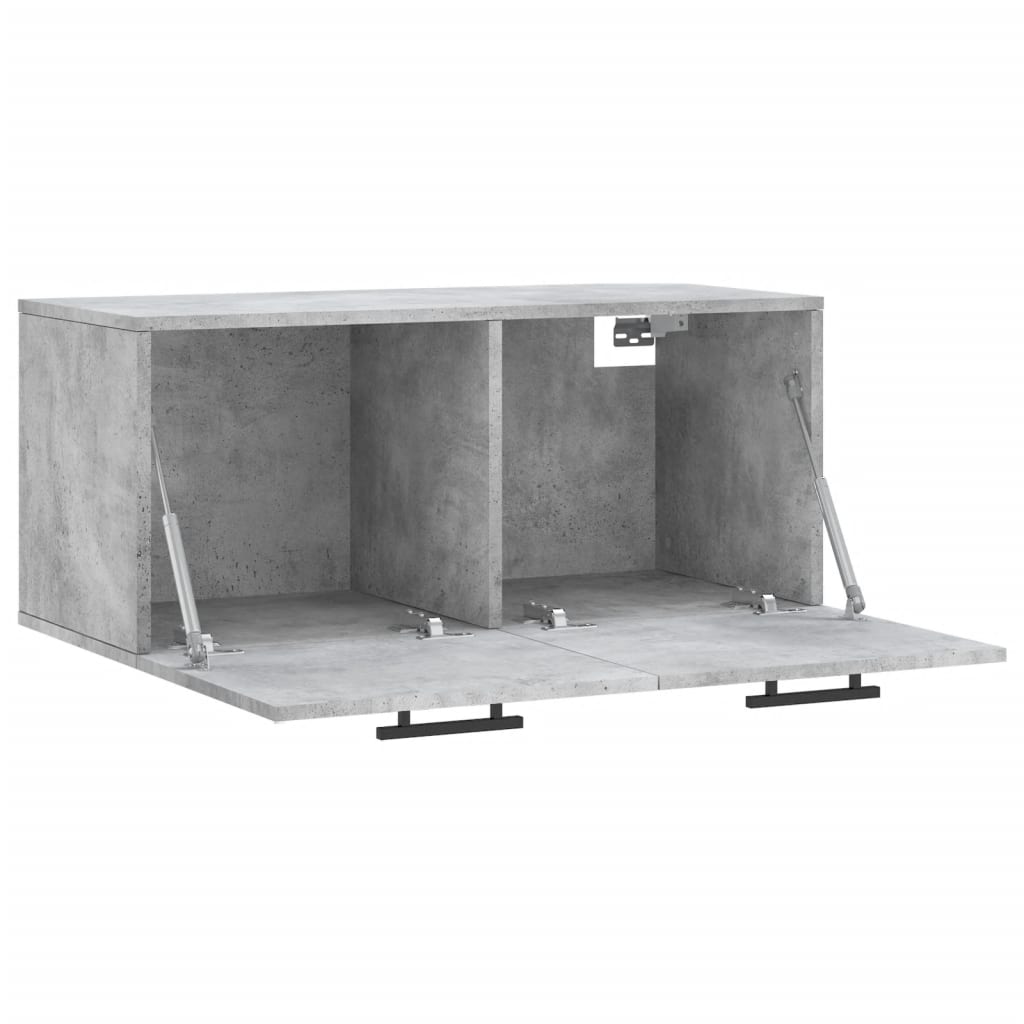 vidaXL Wall Cabinet Concrete Grey 80x36,5x35 cm Engineered Wood